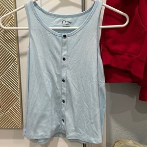 Light blue girls 10/12 tank top from target.